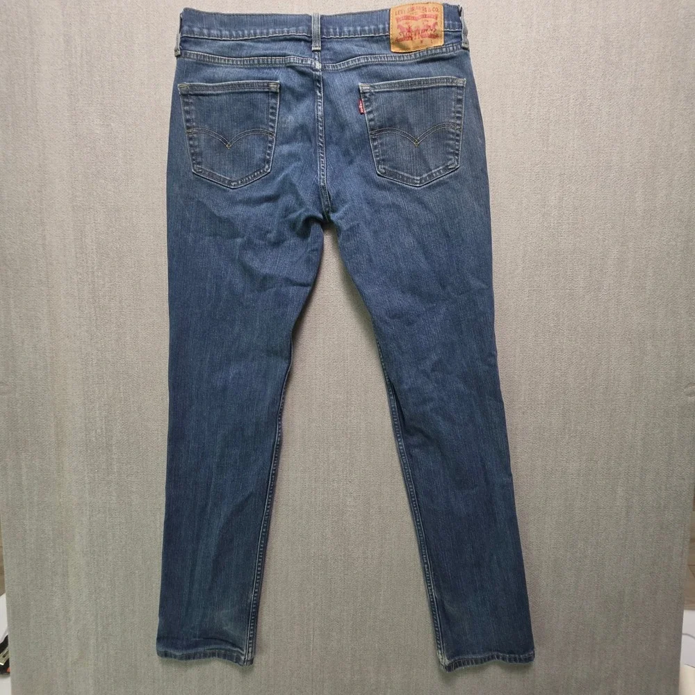 Levi's 511 Slim Fit Jeans Mens 35x34 Blue Medium Wash Denim 04511-1907